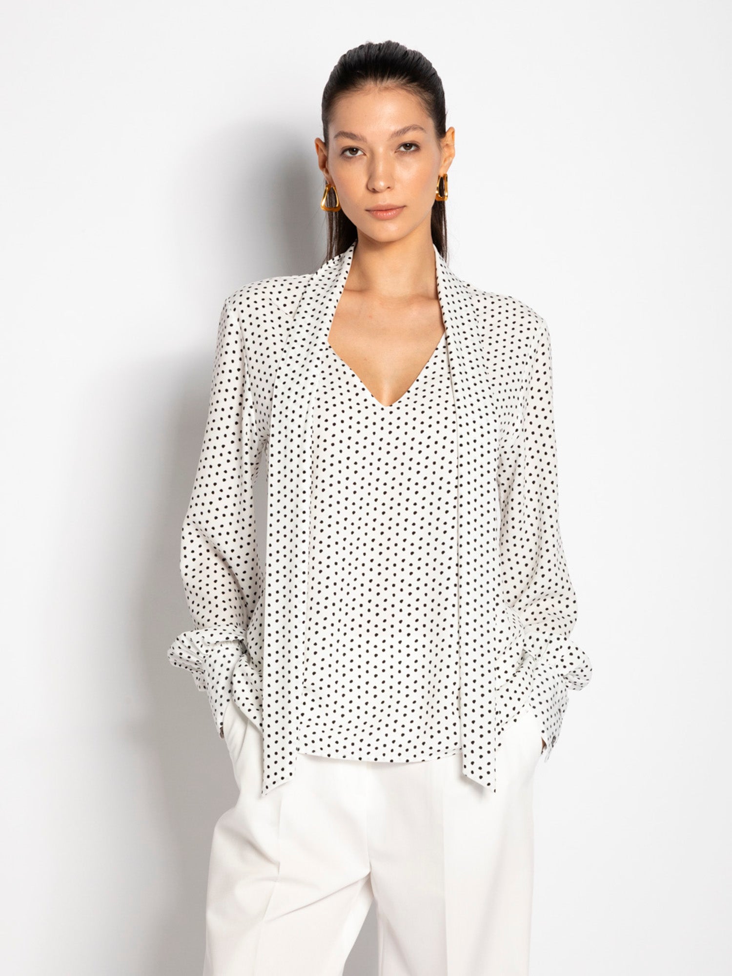 Blusa in georgette con sciarpa | Uncategorized da donna