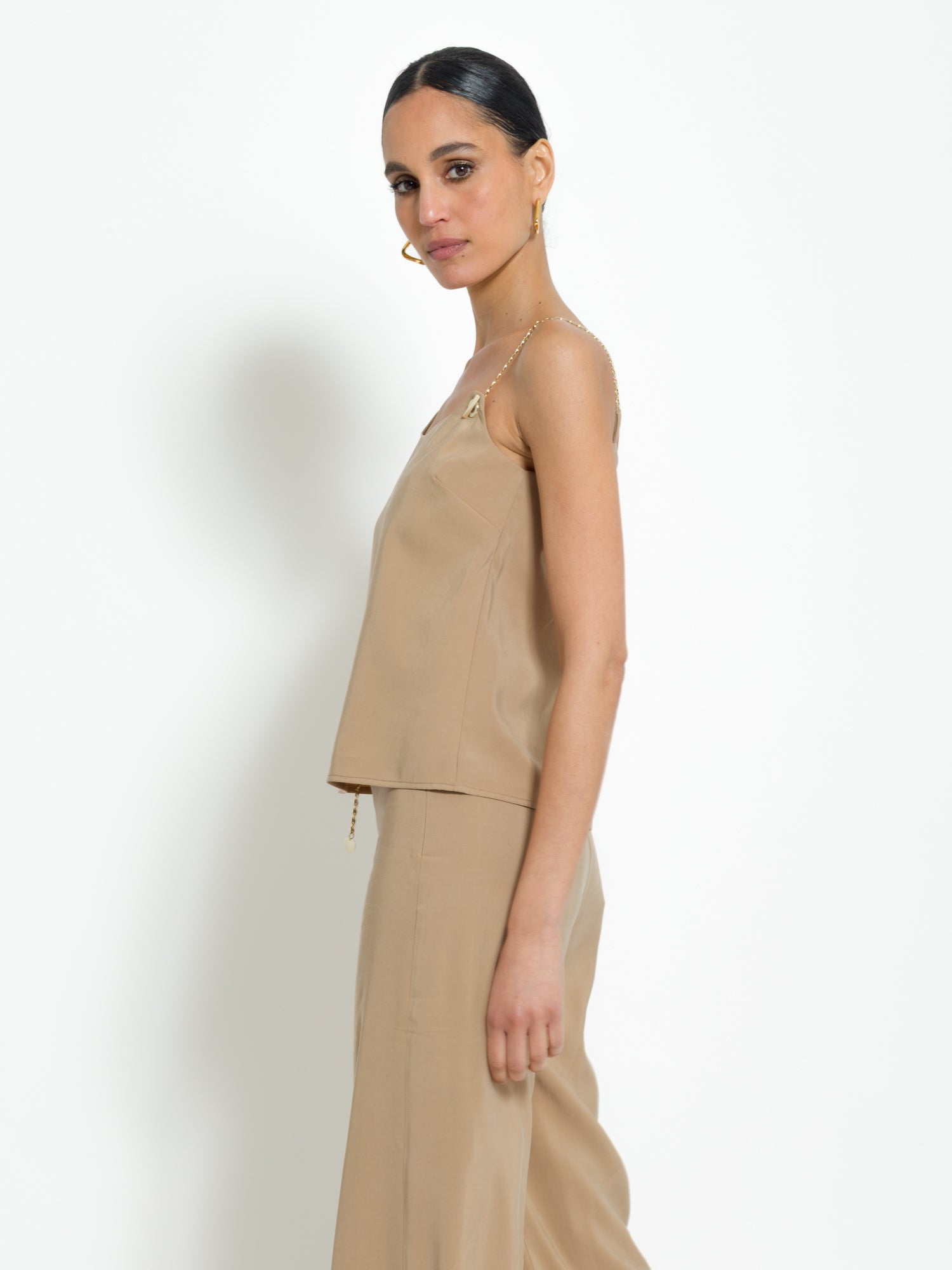 Top con catene in tencel | Uncategorized da donna