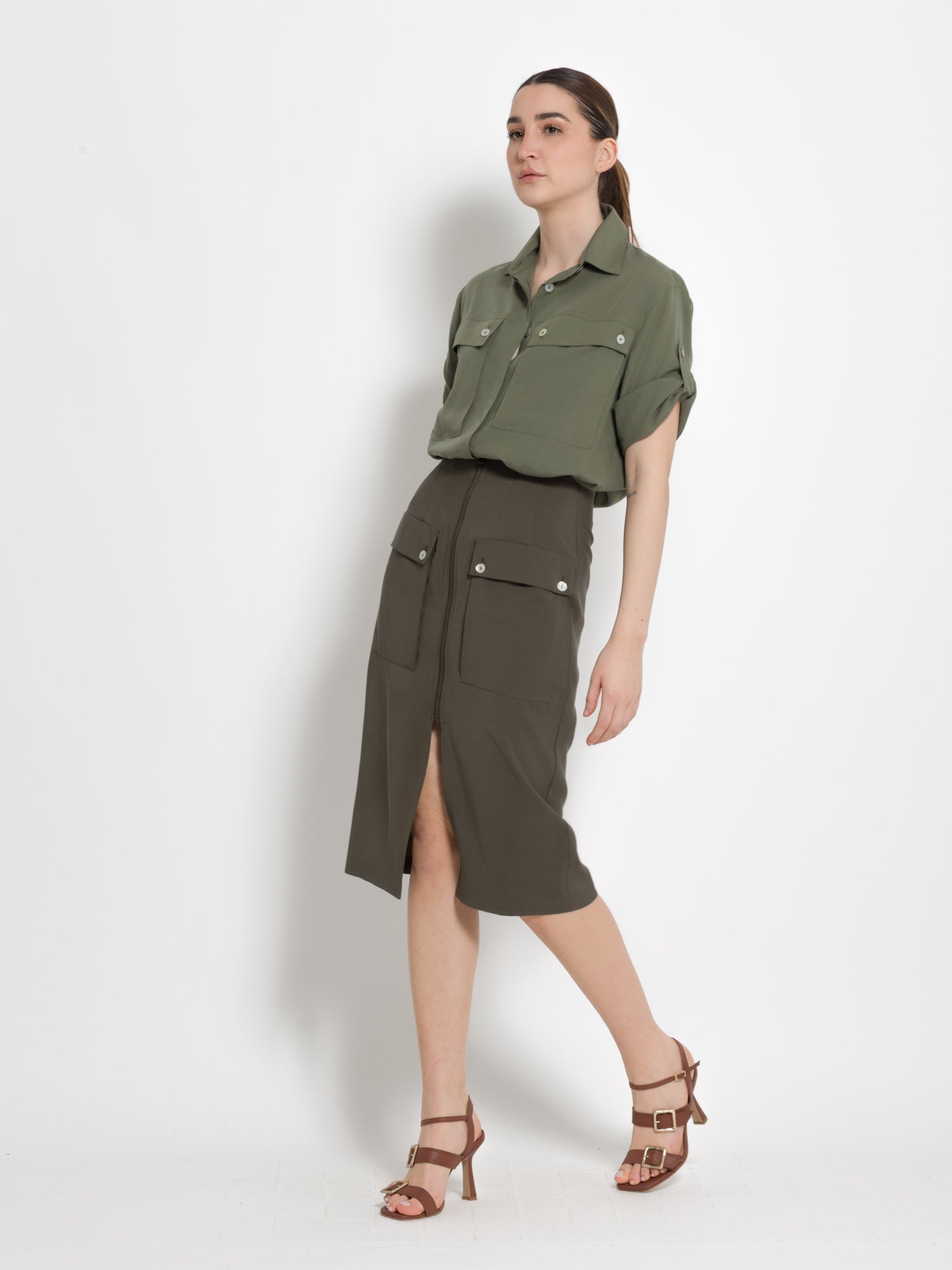 Camicia con tasche in lino | Uncategorized da donna
