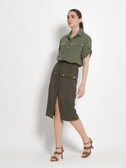 Camicia con tasche in lino | Uncategorized da donna