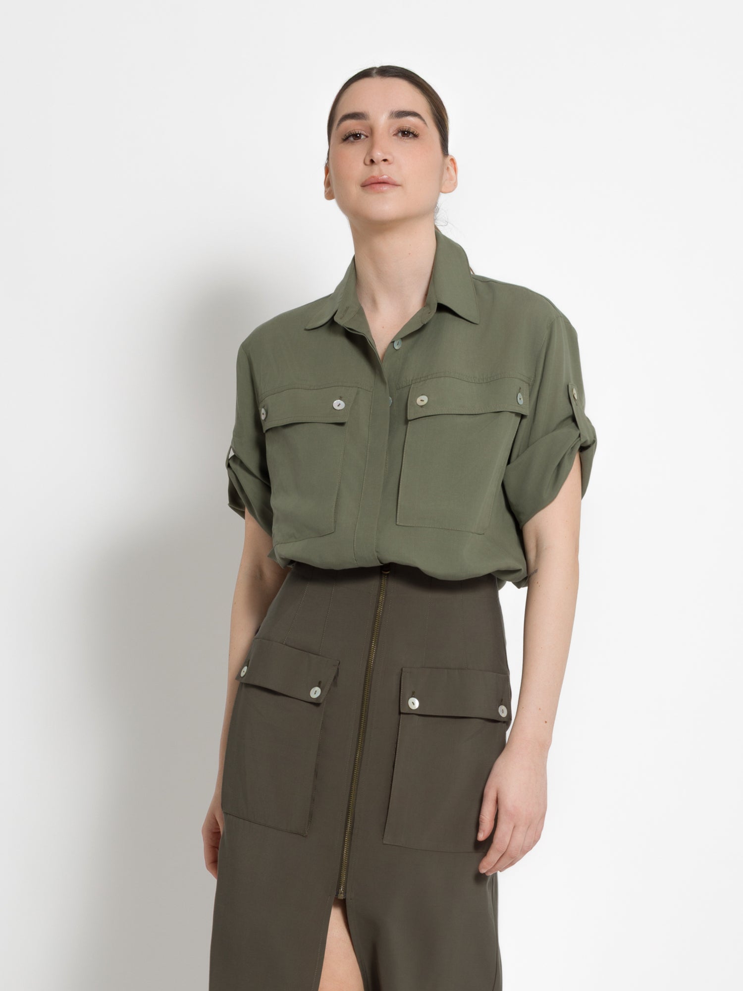 Camicia con tasche in lino | Uncategorized da donna
