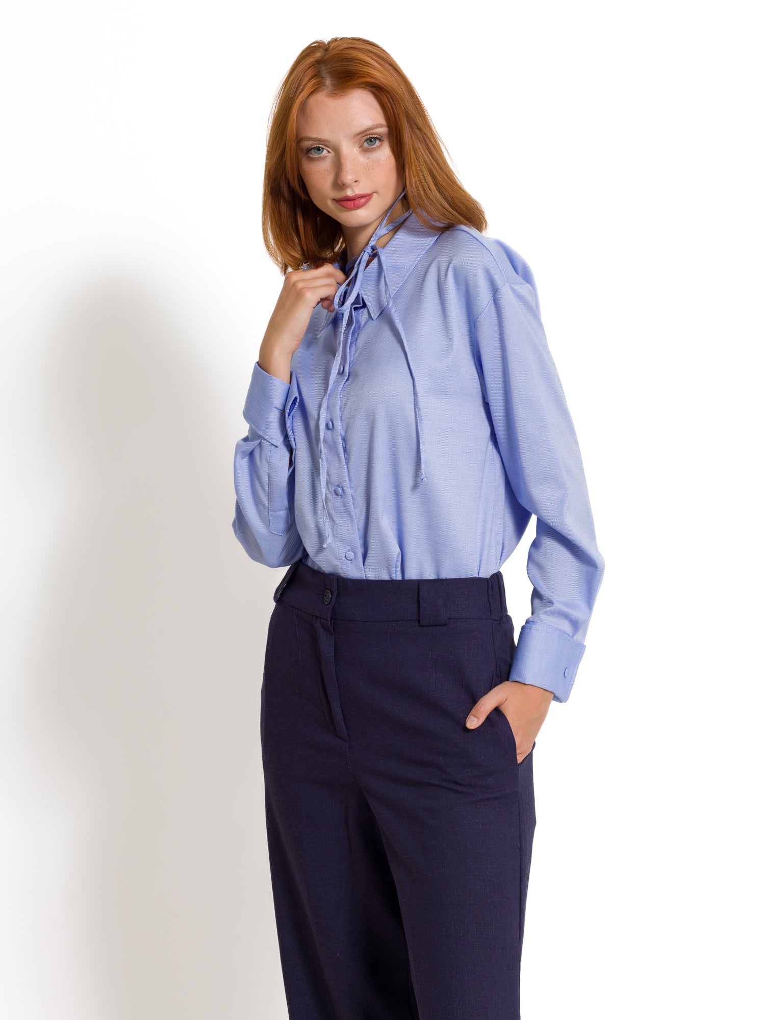 Camicia in cotone con polso gemelli | Uncategorized da donna