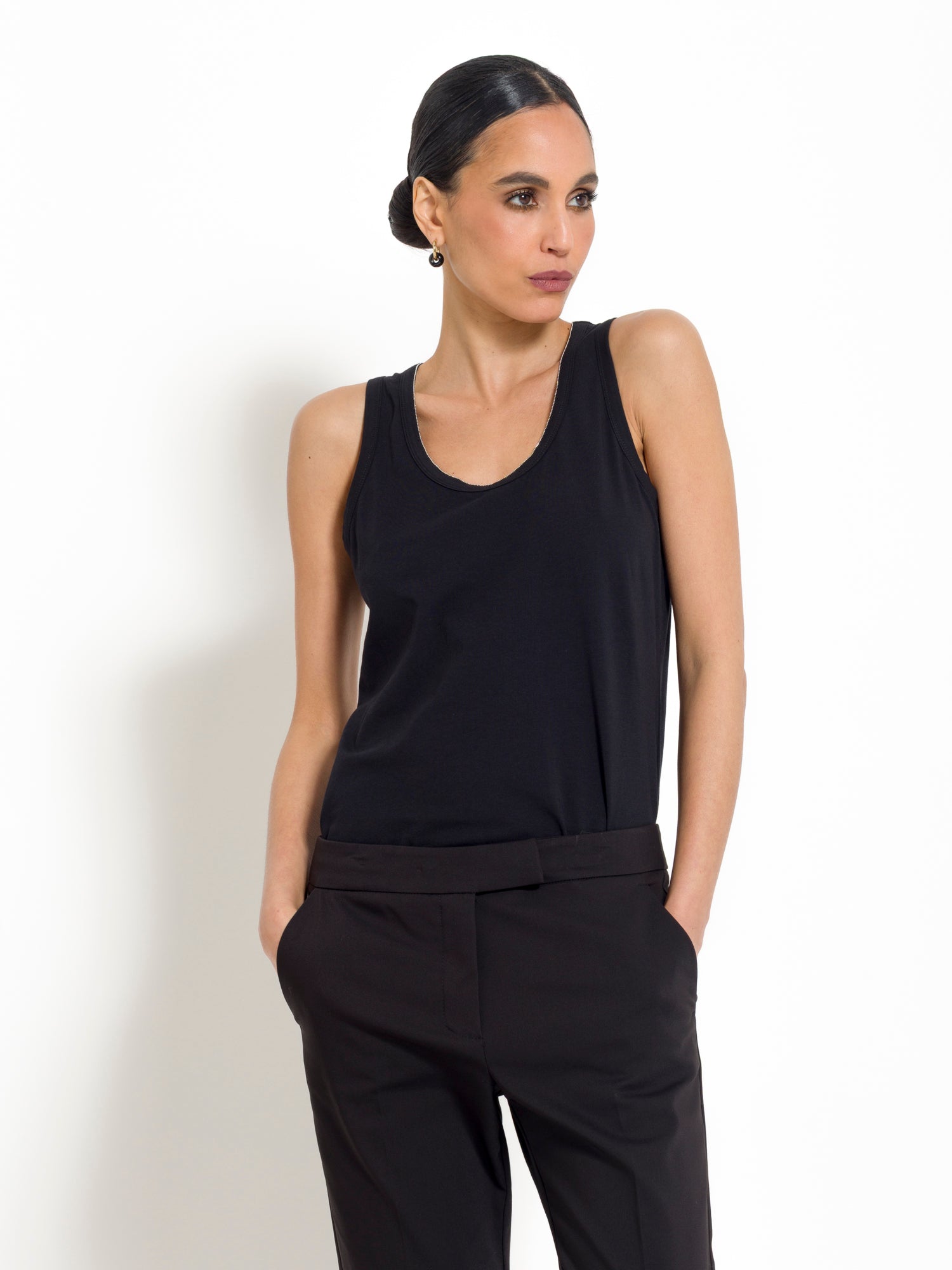 Canotta in cotone a costine | Uncategorized da donna