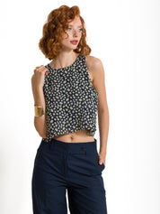 Crop top stampa margherite | Uncategorized da donna
