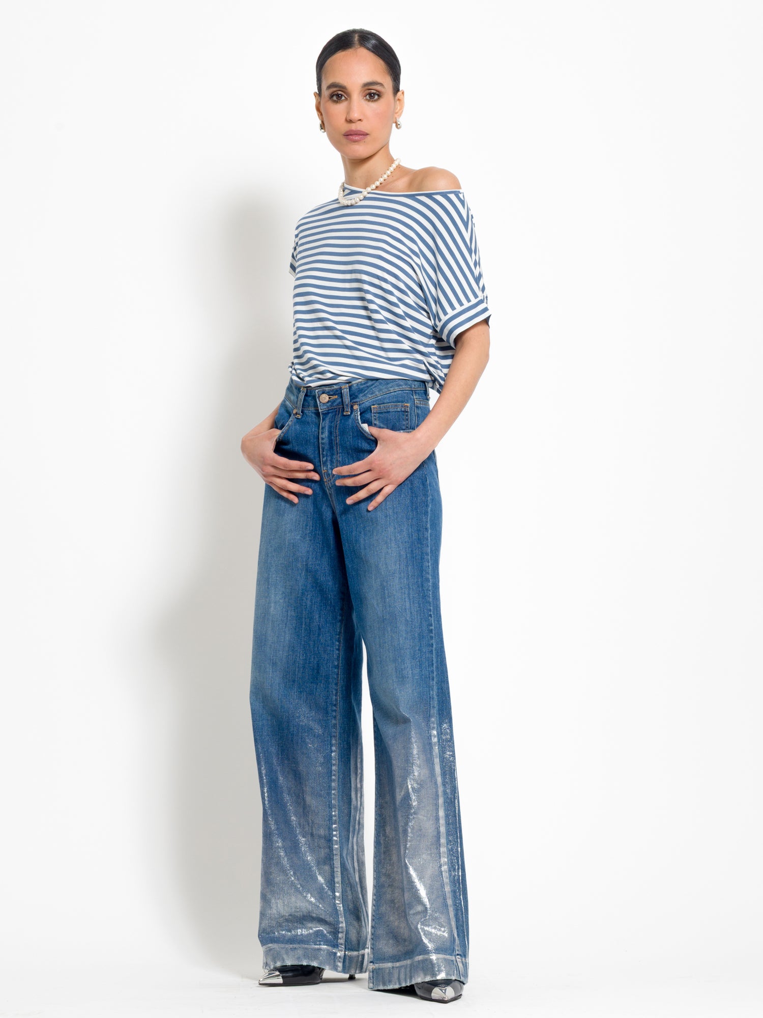 T-shirt righe mezza manica | Uncategorized da donna