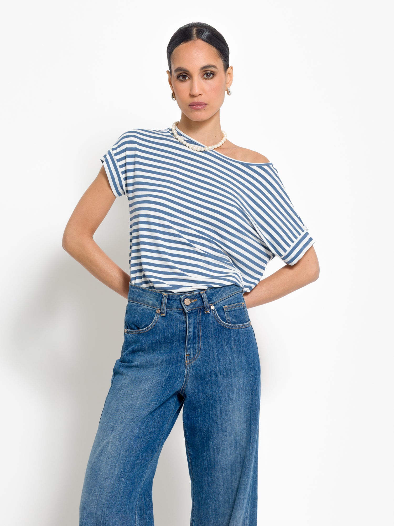 T-shirt righe mezza manica | Uncategorized da donna