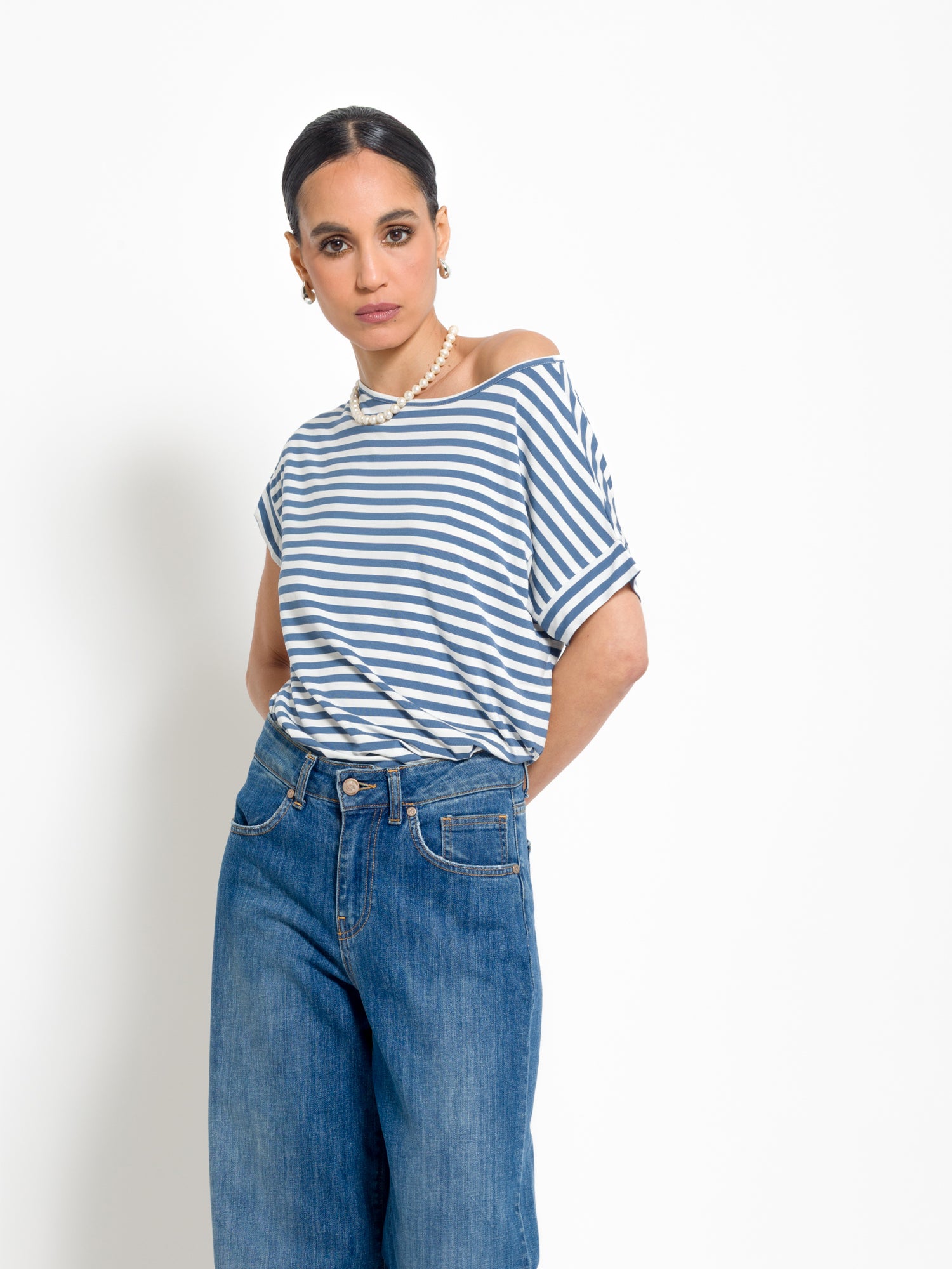 T-shirt righe mezza manica | Uncategorized da donna
