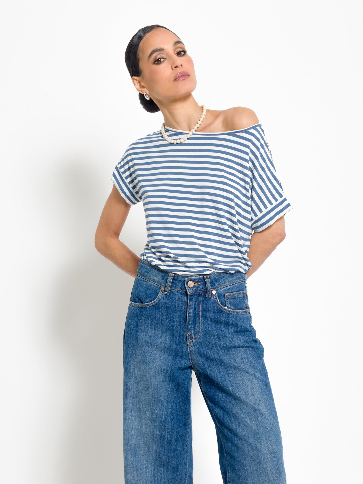 T-shirt righe mezza manica | Uncategorized da donna