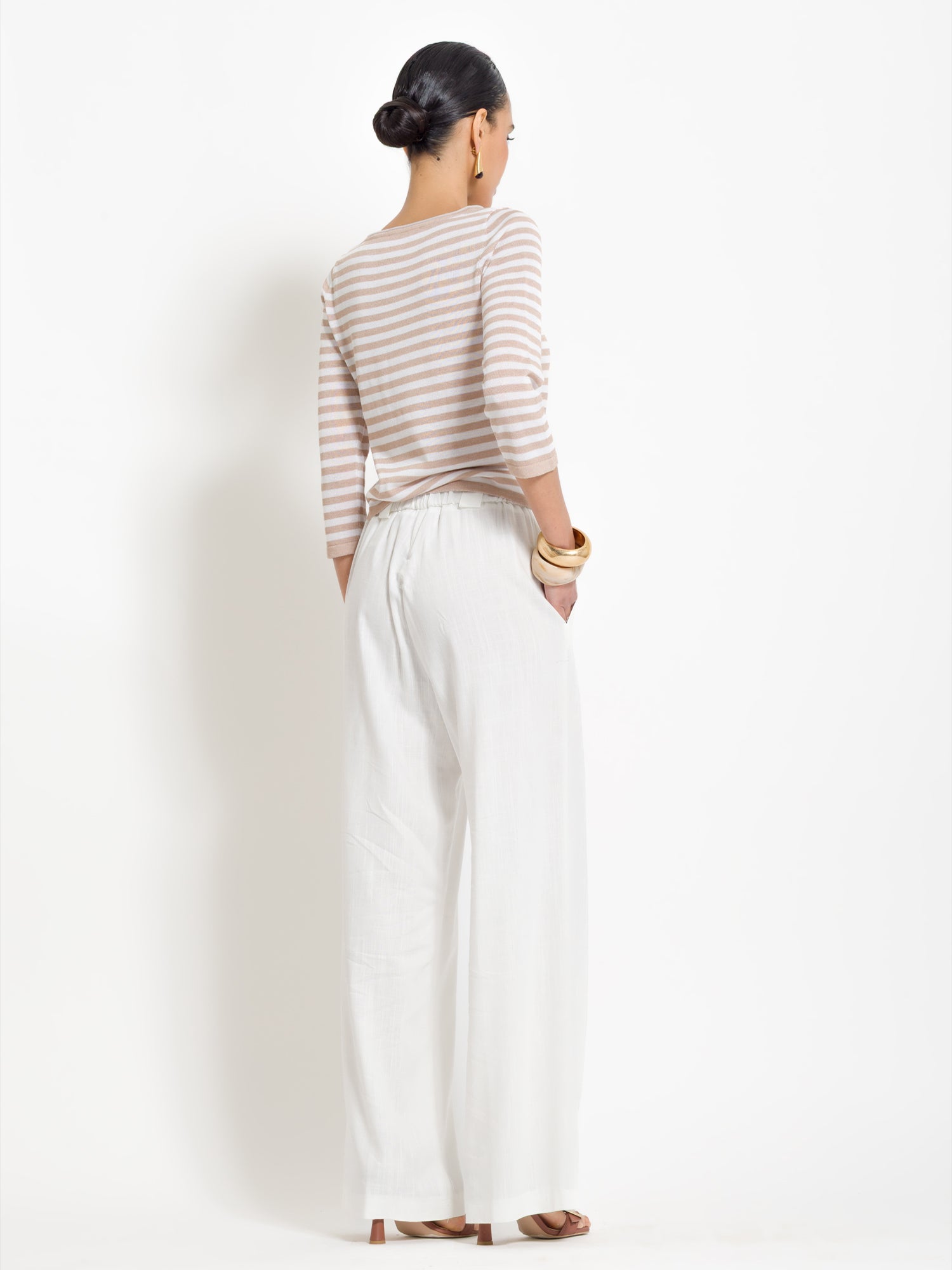 Maglia a righe manica tre quarti | Uncategorized da donna