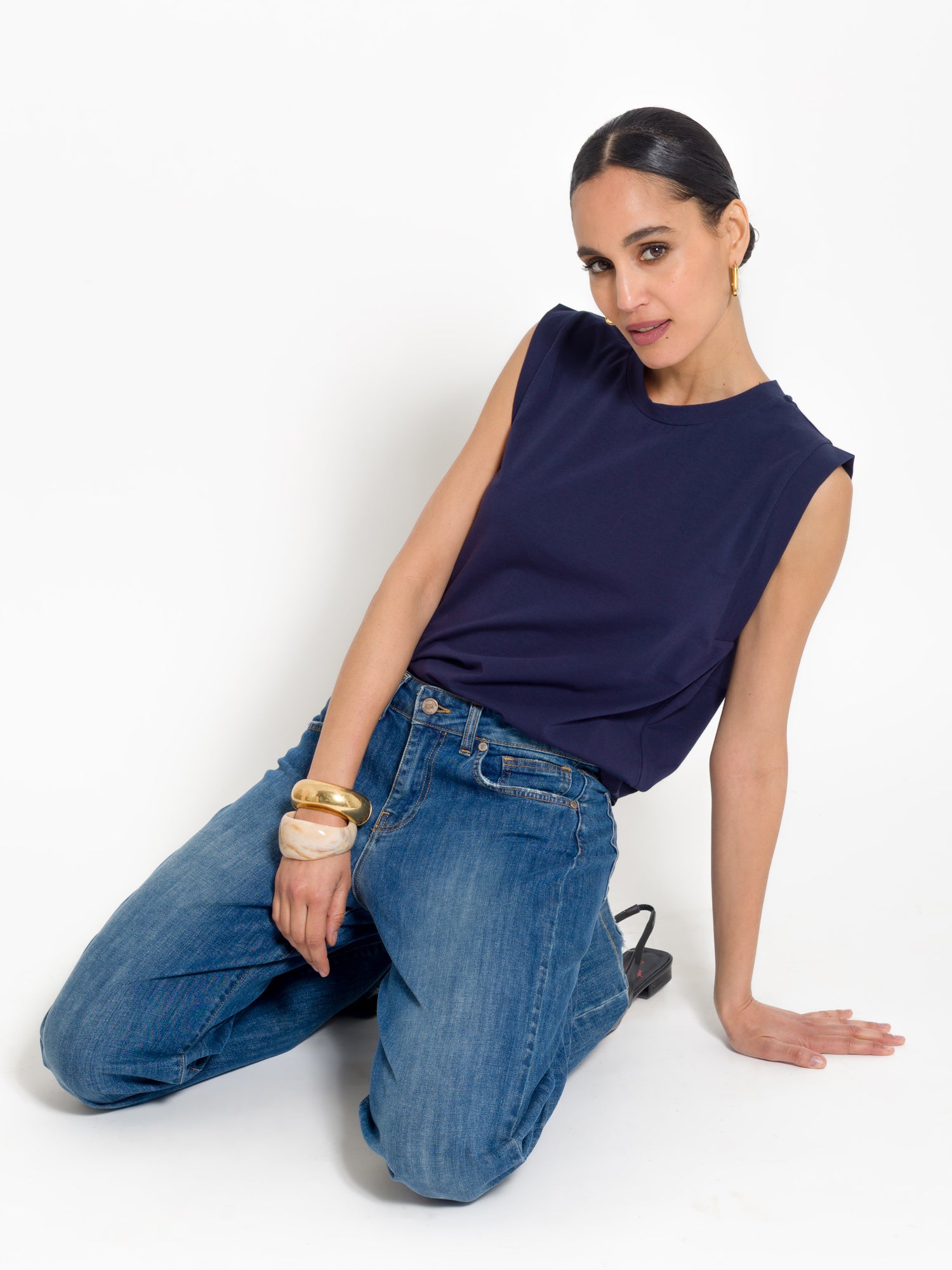 T-shirt fluida mezza manica aletta | Uncategorized da donna
