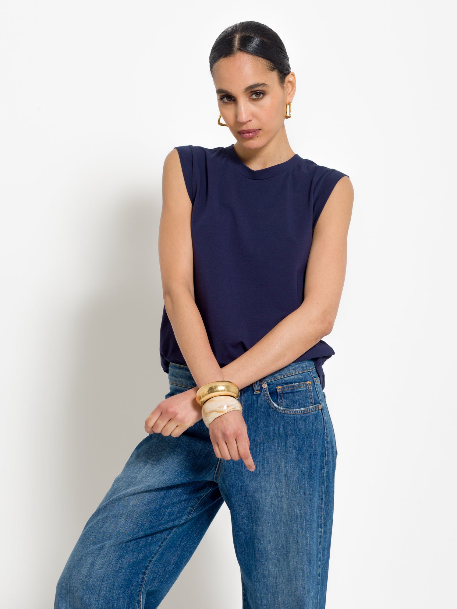 T-shirt fluida mezza manica aletta | Uncategorized da donna