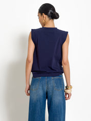 T-shirt fluida mezza manica aletta | Uncategorized da donna