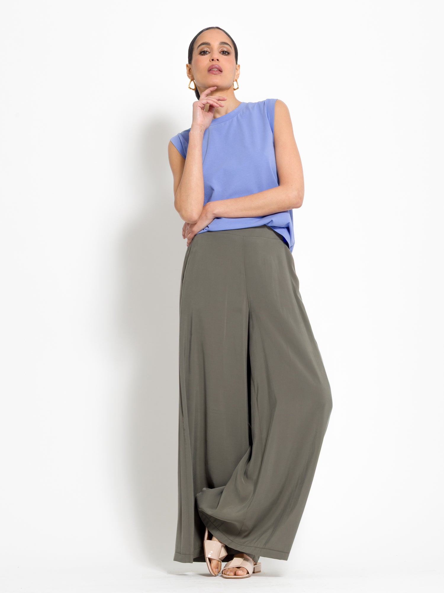 T-shirt fluida mezza manica aletta | Uncategorized da donna