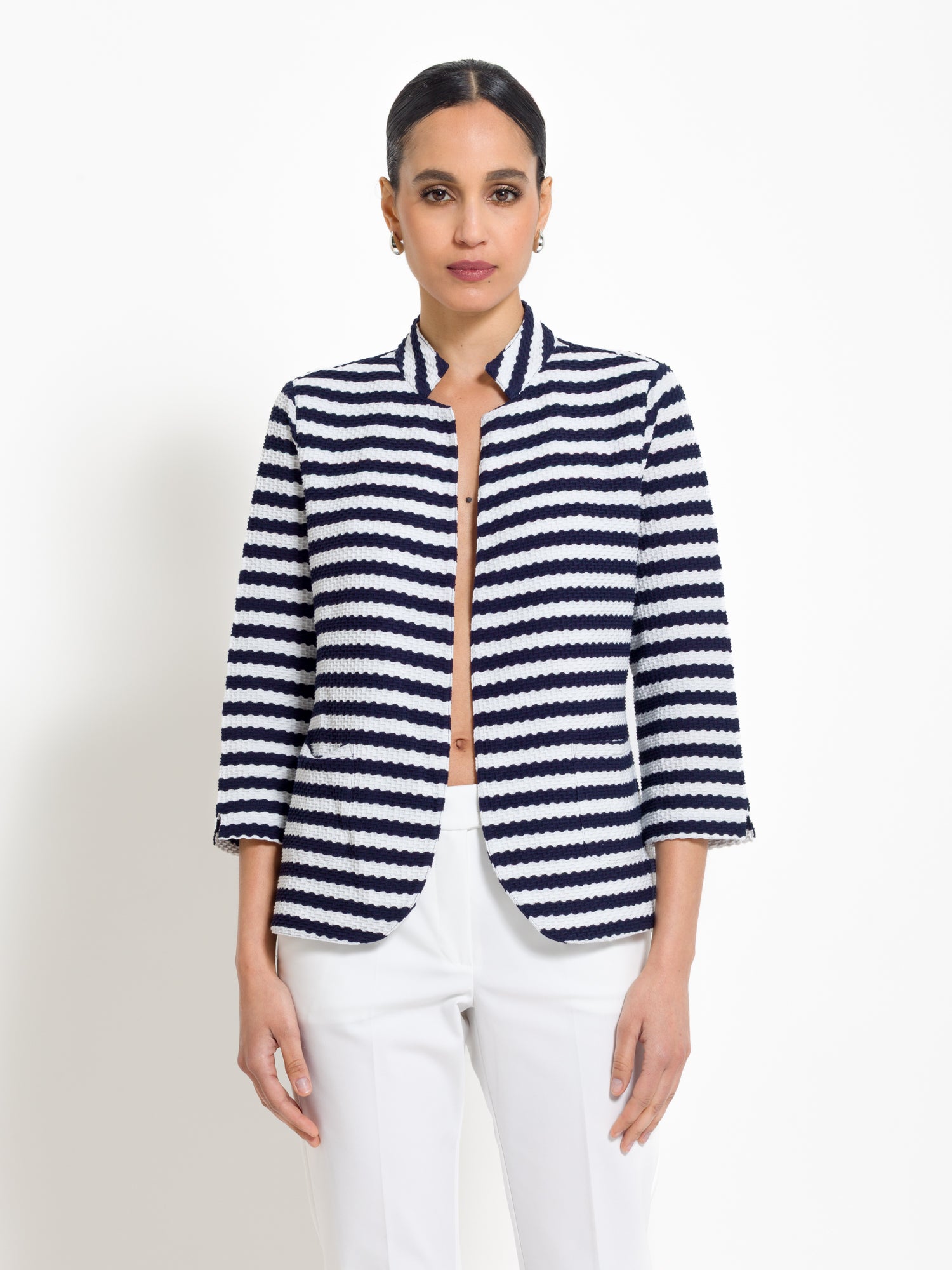 Giacca a righe in maglia | Uncategorized da donna