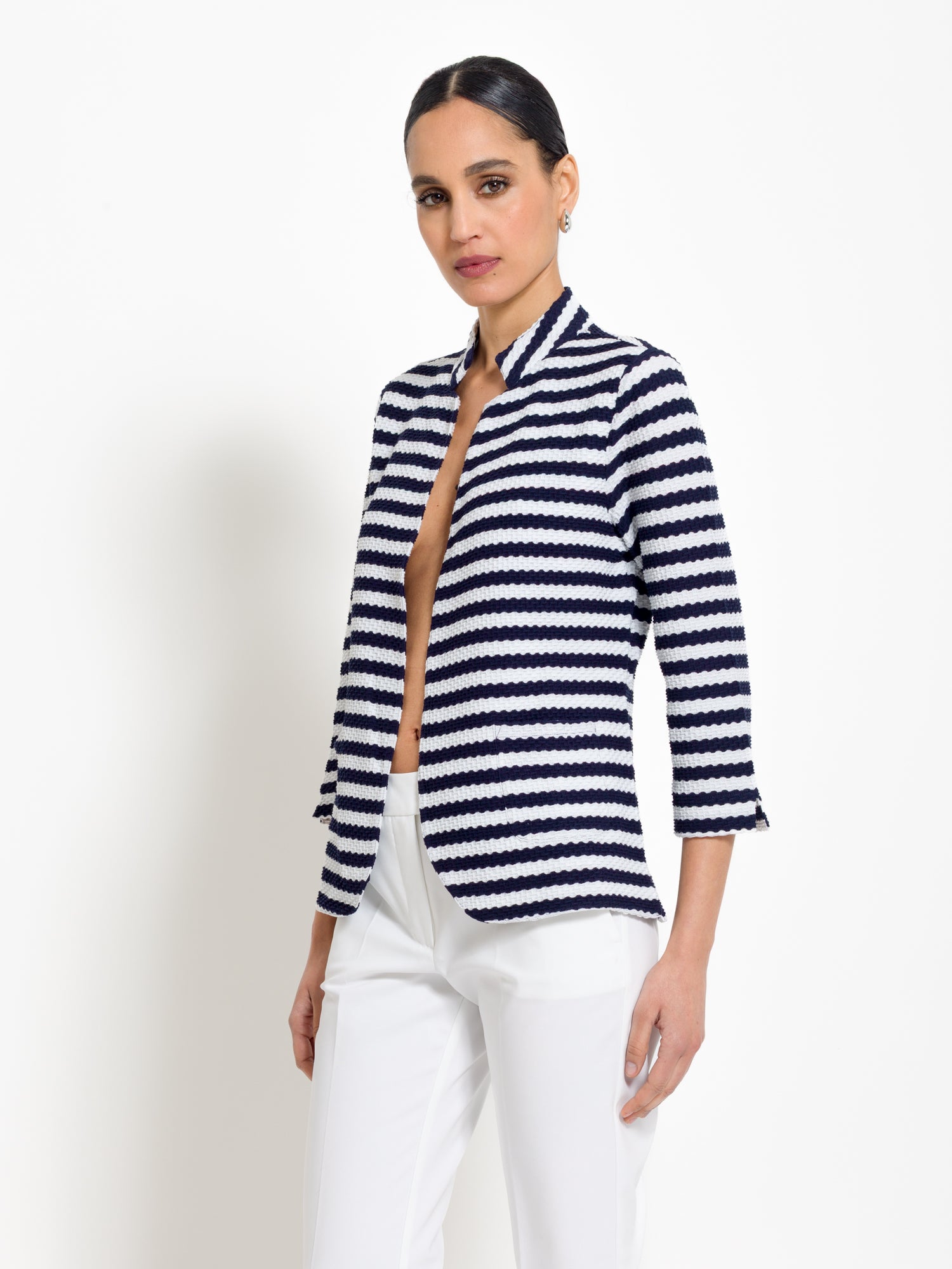 Giacca a righe in maglia | Uncategorized da donna