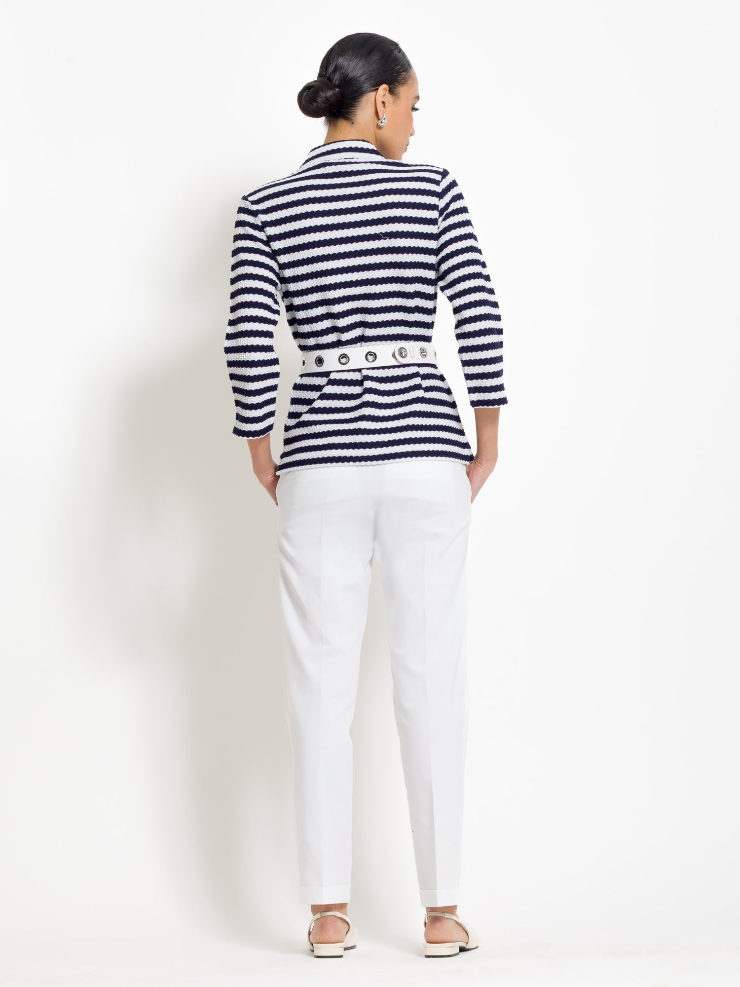 Giacca a righe in maglia | Uncategorized da donna