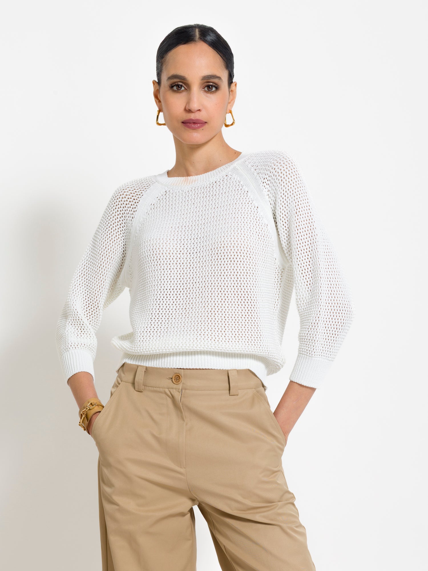 Maglia traforata in cotone | Uncategorized da donna