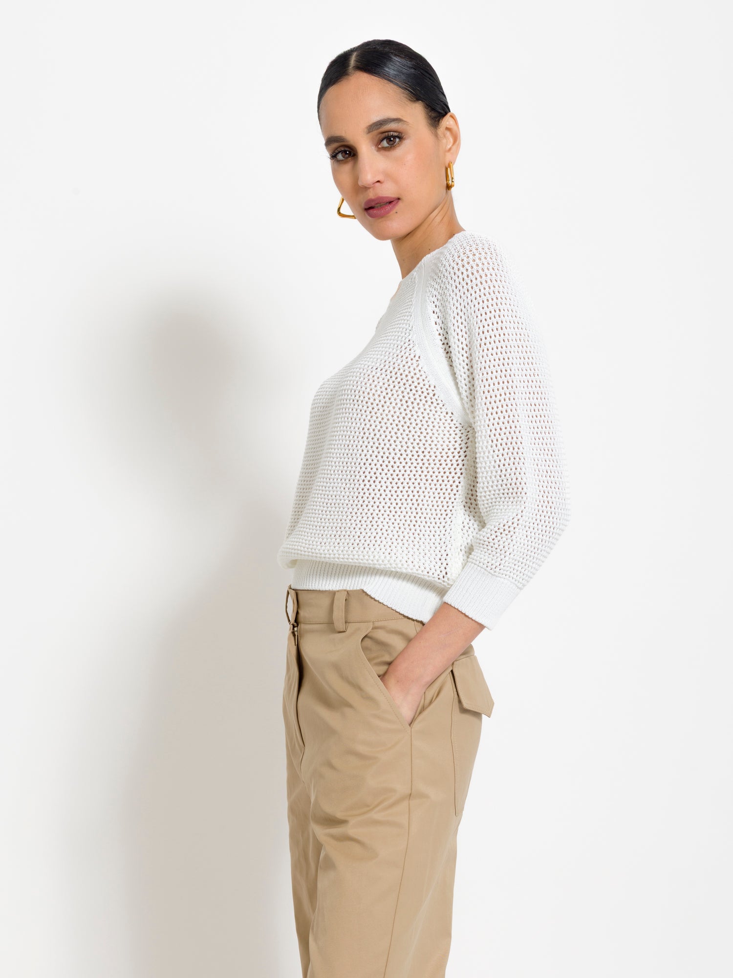 Maglia traforata in cotone | Uncategorized da donna