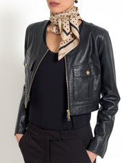 Giacca crop in pelle | Uncategorized da donna