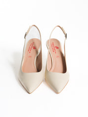 Decollete slingback in pelle | Uncategorized da donna