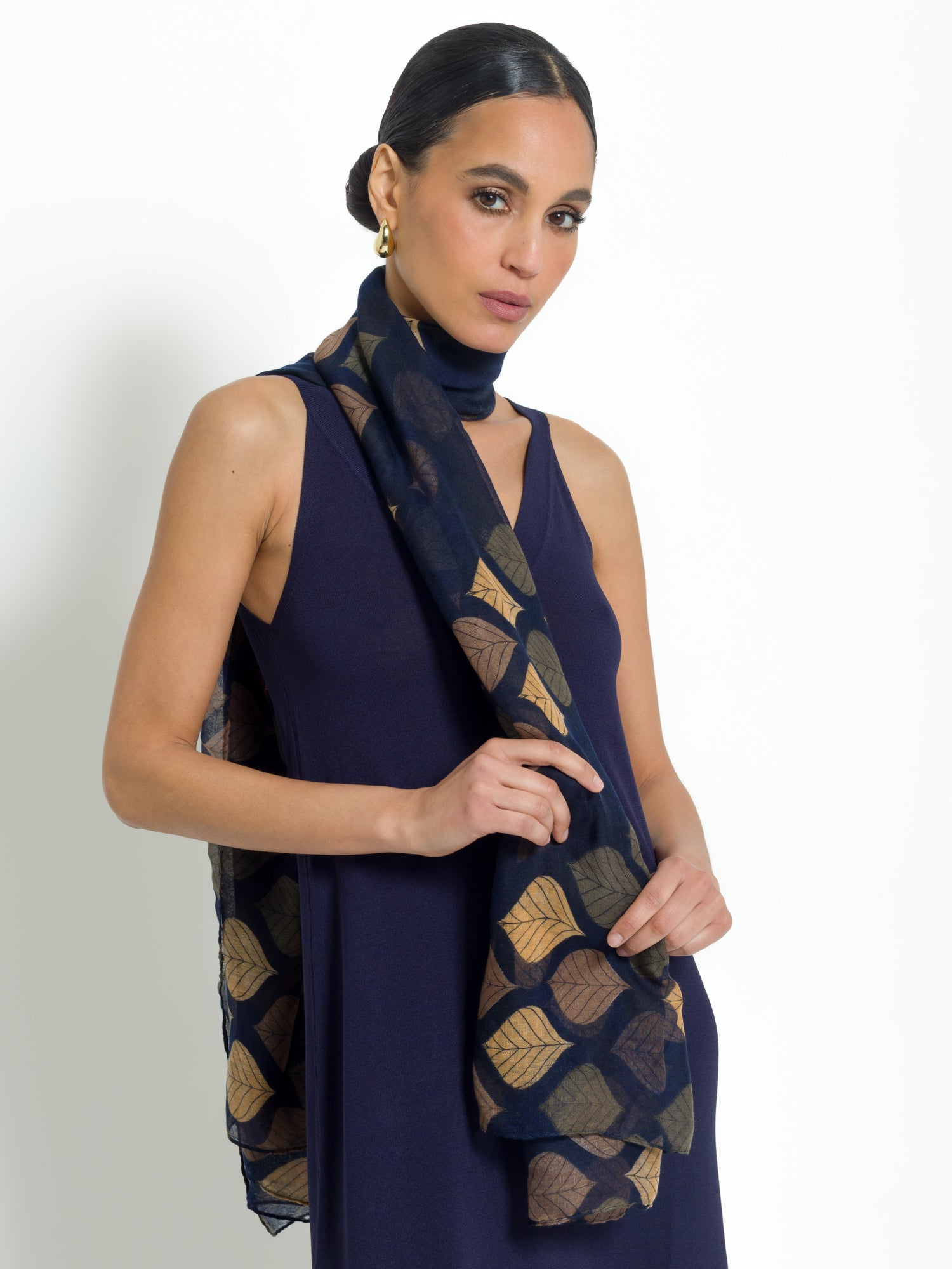 Stola stampa foglia | Uncategorized da donna