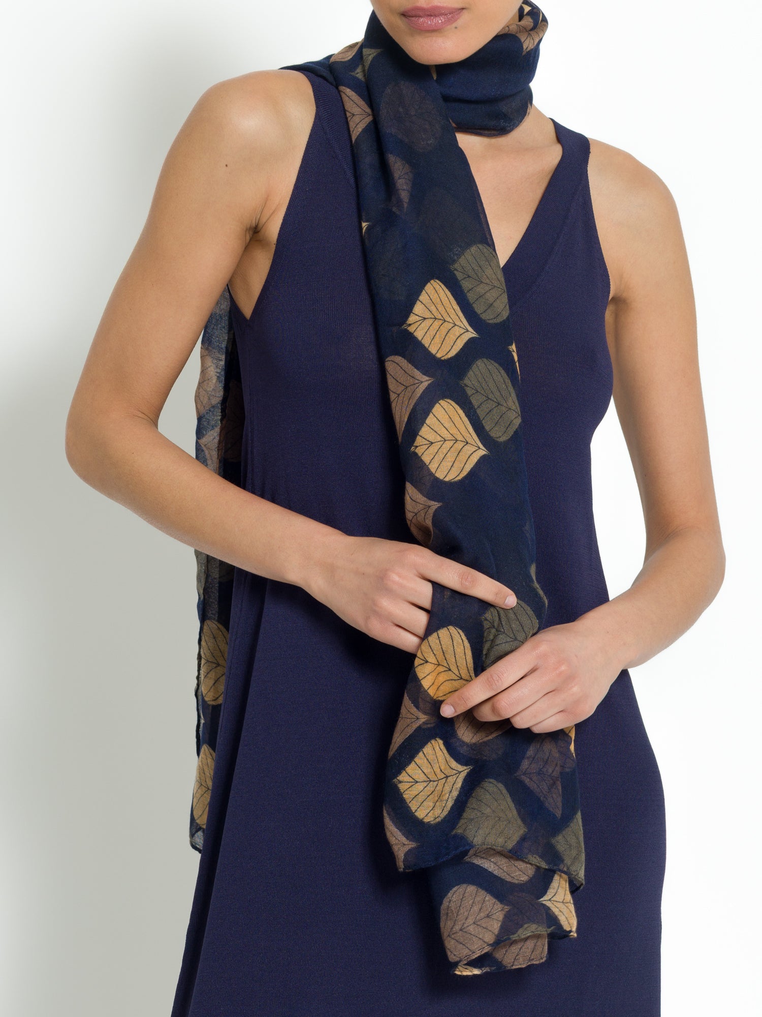 Stola stampa foglia | Uncategorized da donna