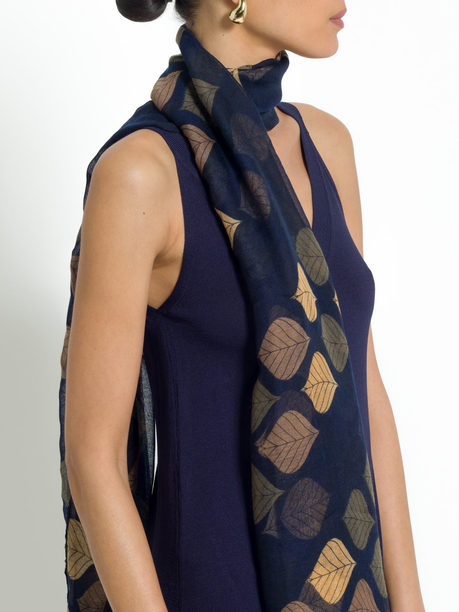 Stola stampa foglia | Uncategorized da donna