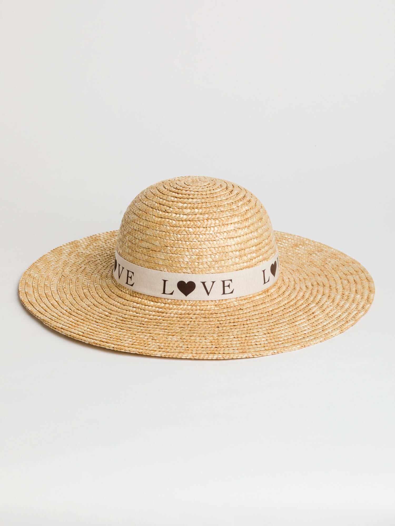 Cappello in paglia LOVE | Uncategorized da donna