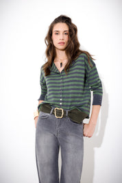 Striped cardigan