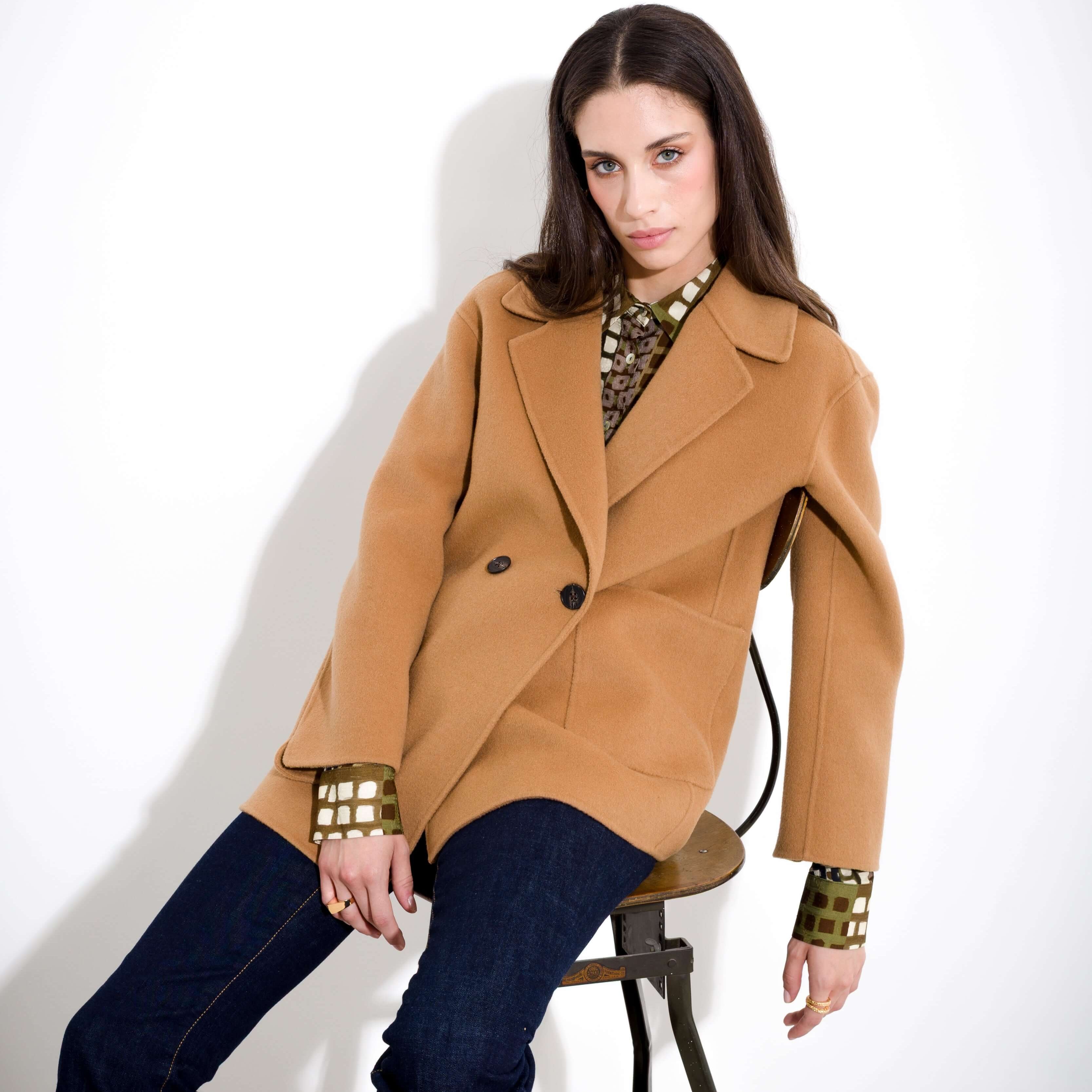 Giacca doppiopetto in lana - Compagnia Italiana