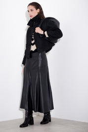 Short jacket in double mesh