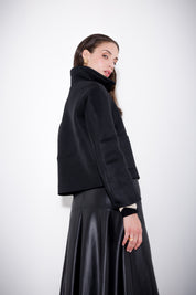 Short jacket in double mesh