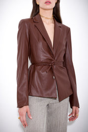 Faux leather jacket