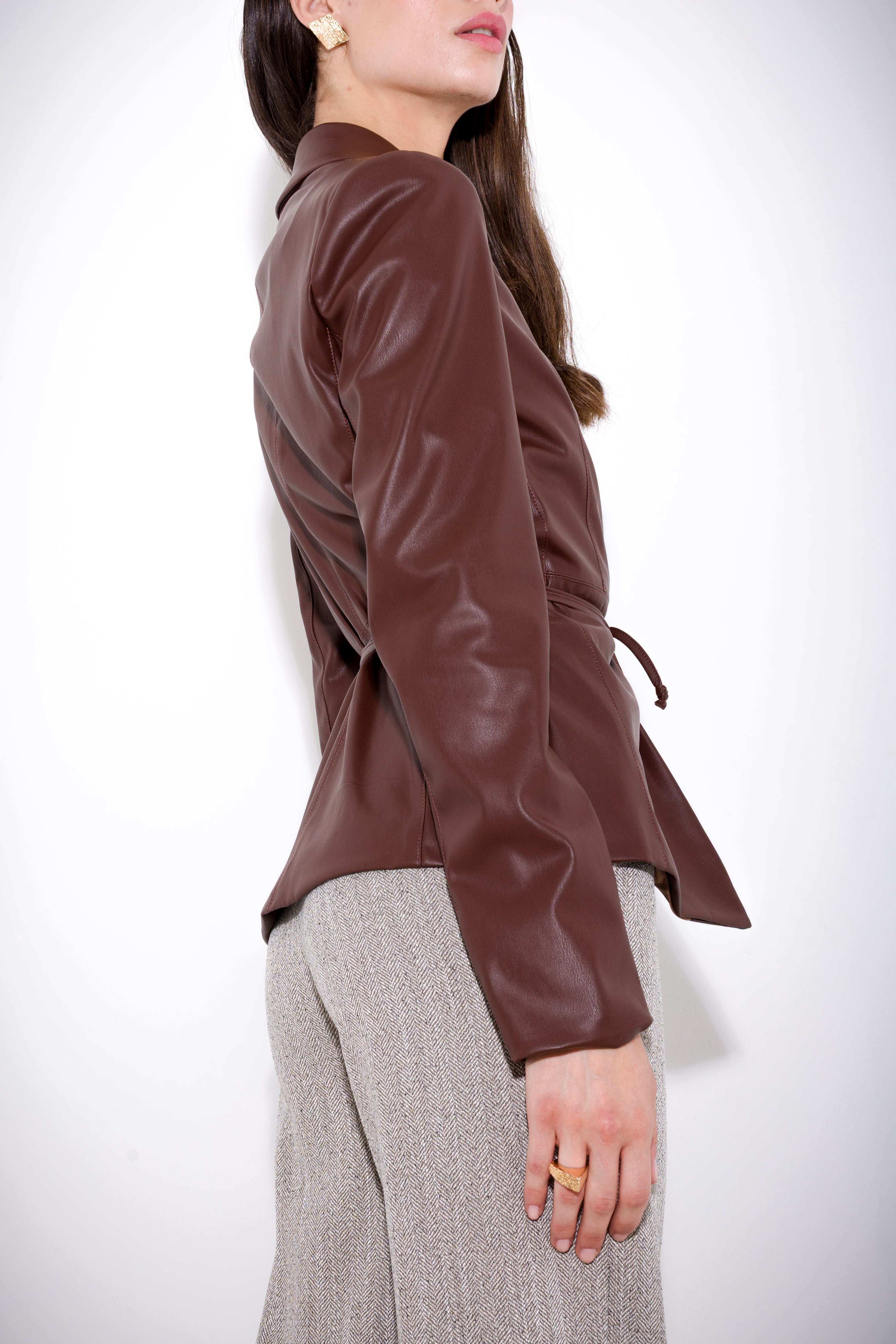 Faux leather jacket