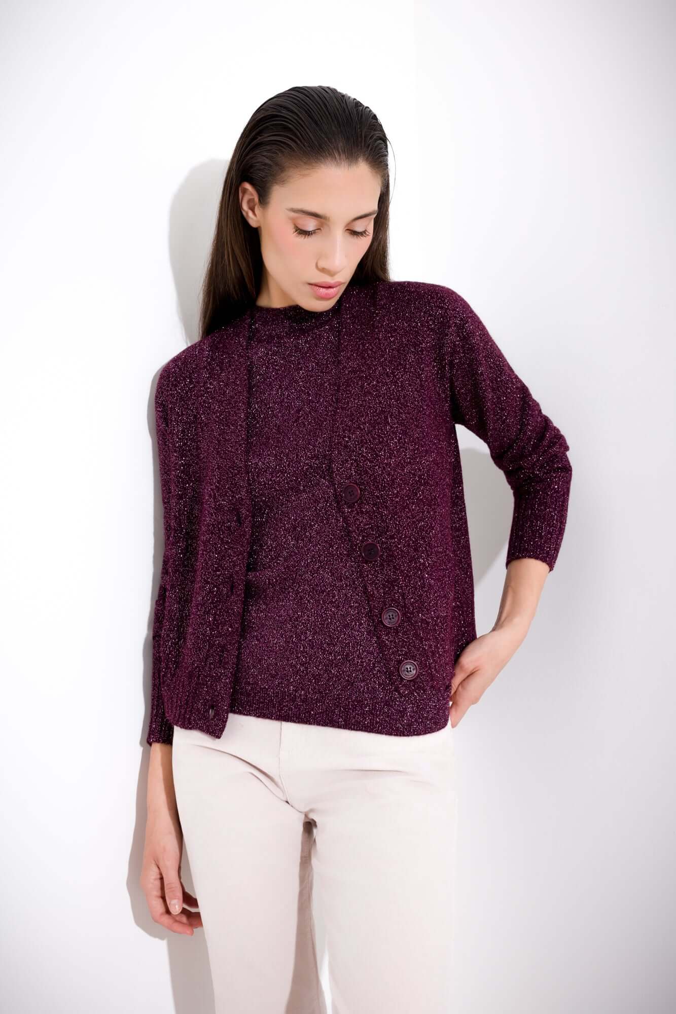 Cardigan in lurex - Compagnia Italiana