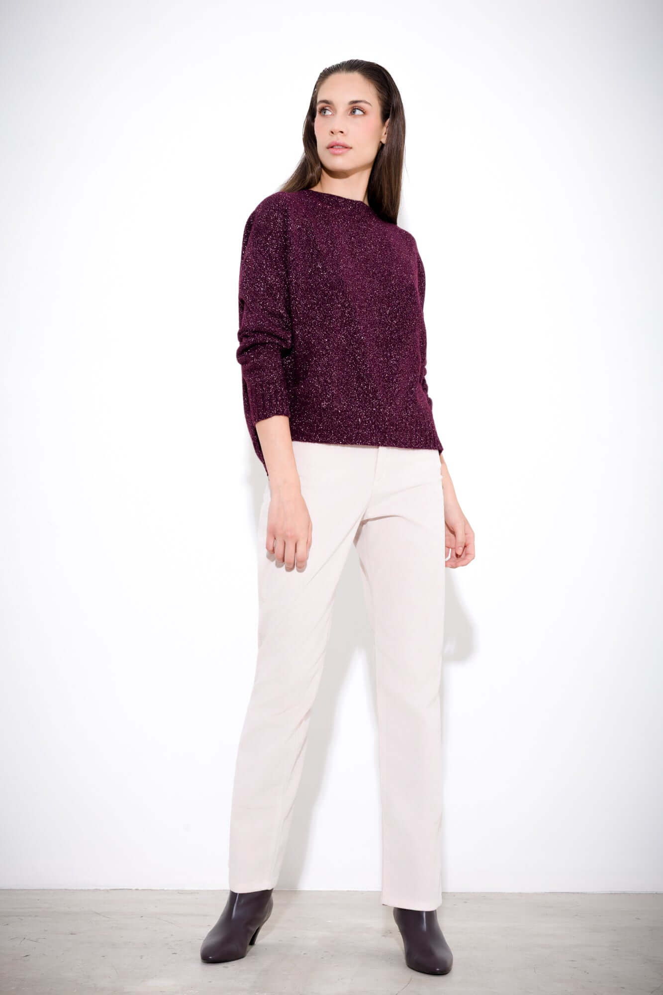 Maglia over in viscosa lurex - Compagnia Italiana