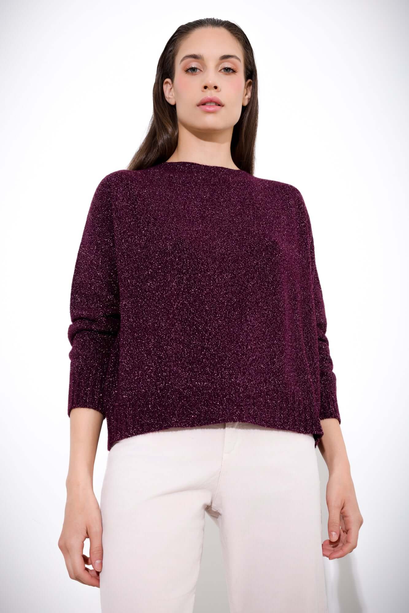 Maglia over in viscosa lurex - Compagnia Italiana