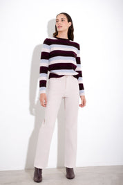 Striped wool sweater