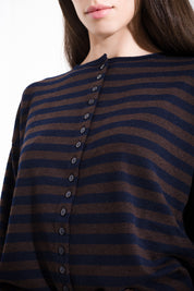 -C255-589_NAVY BLUE/CHOCO