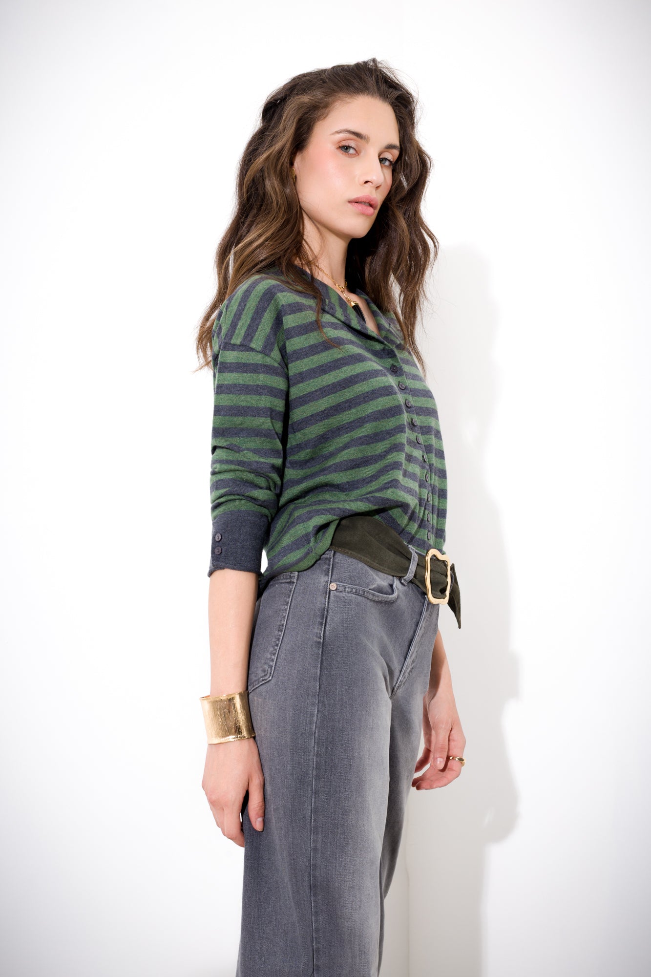 Striped cardigan