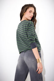 Striped cardigan
