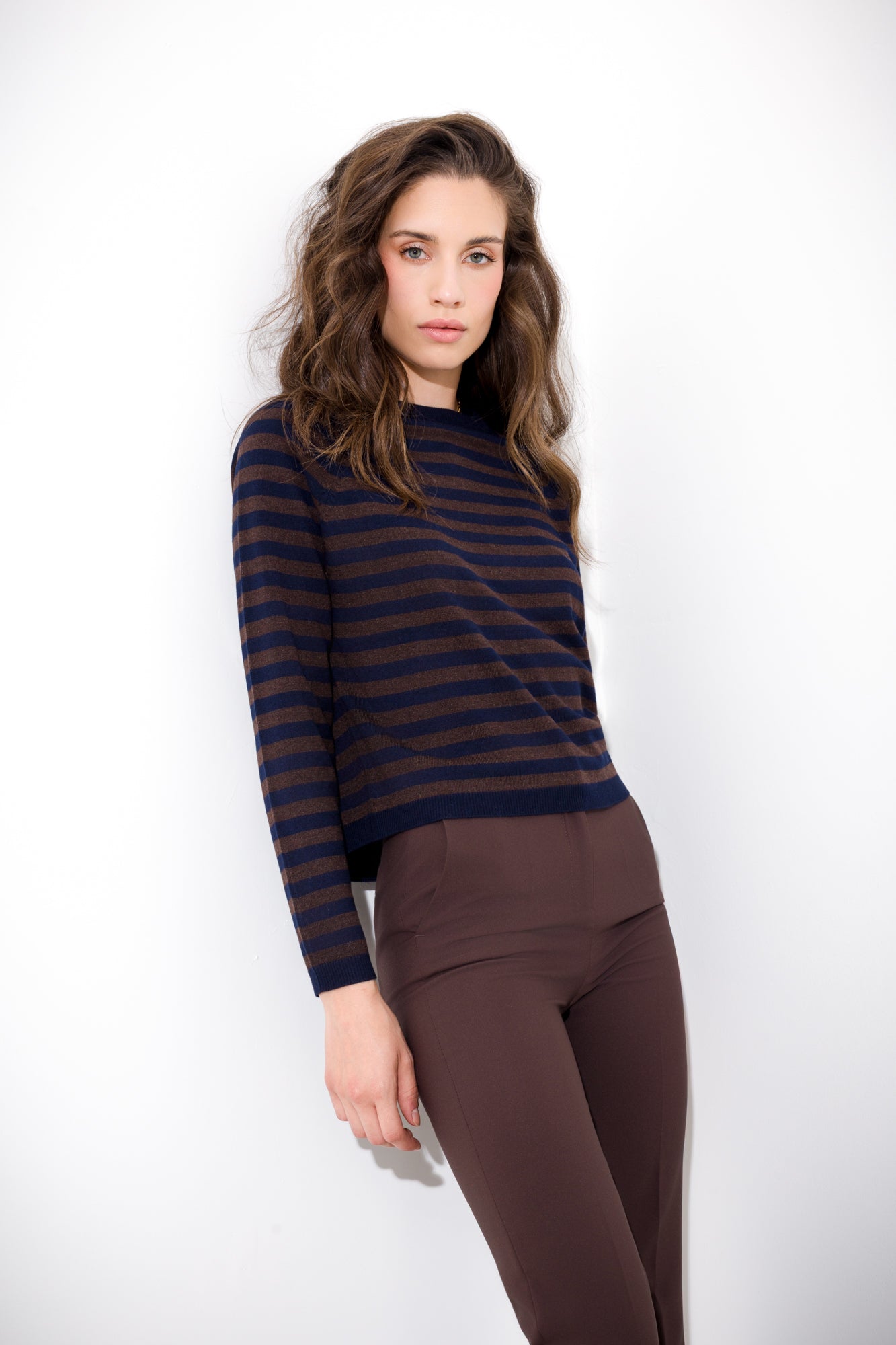 -C255-590_NAVY BLUE/CHOCO