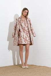 Abito corto in tessuto broccato - Compagnia Italiana