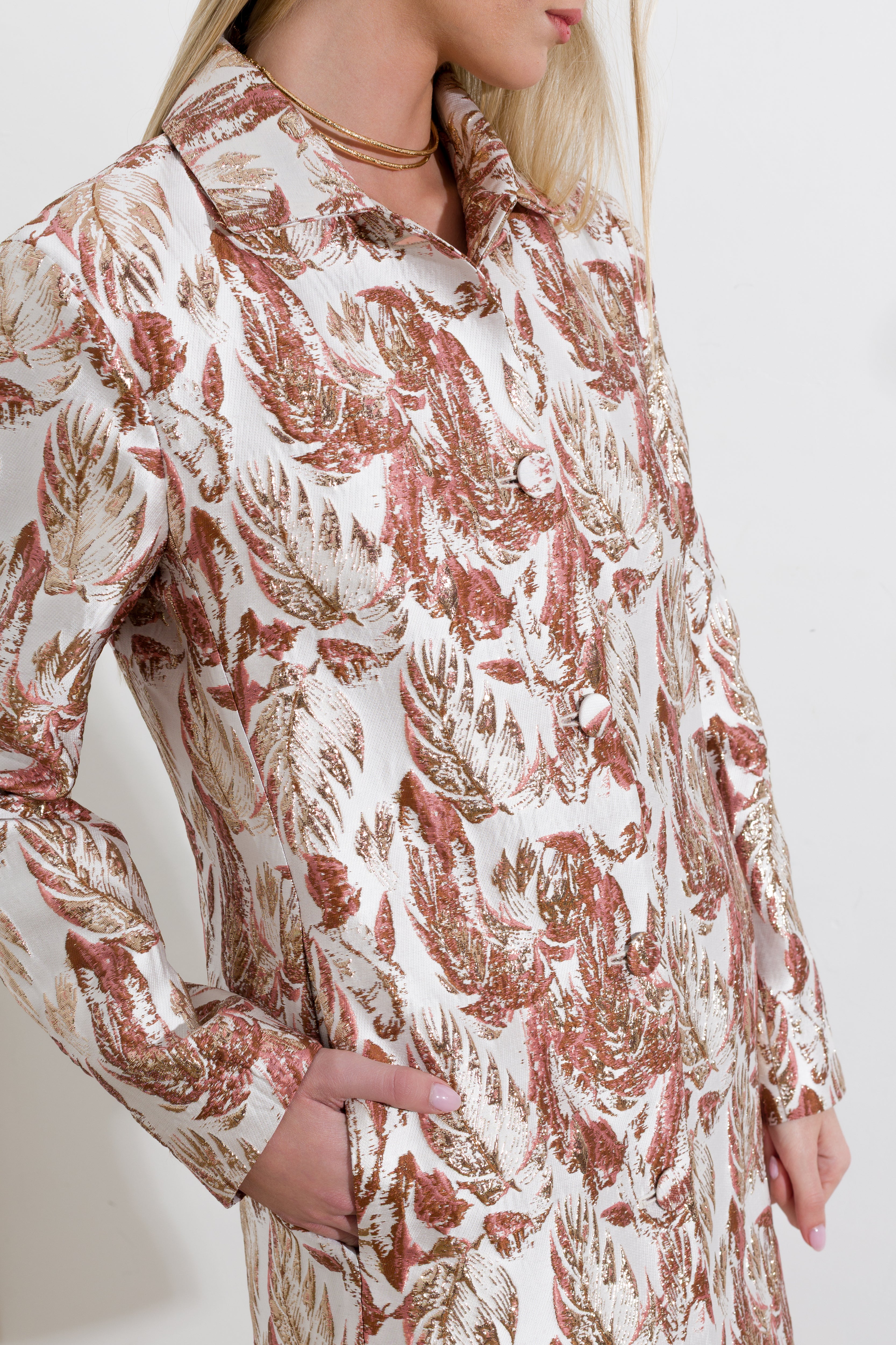 Soprabito in tessuto broccato - Compagnia Italiana