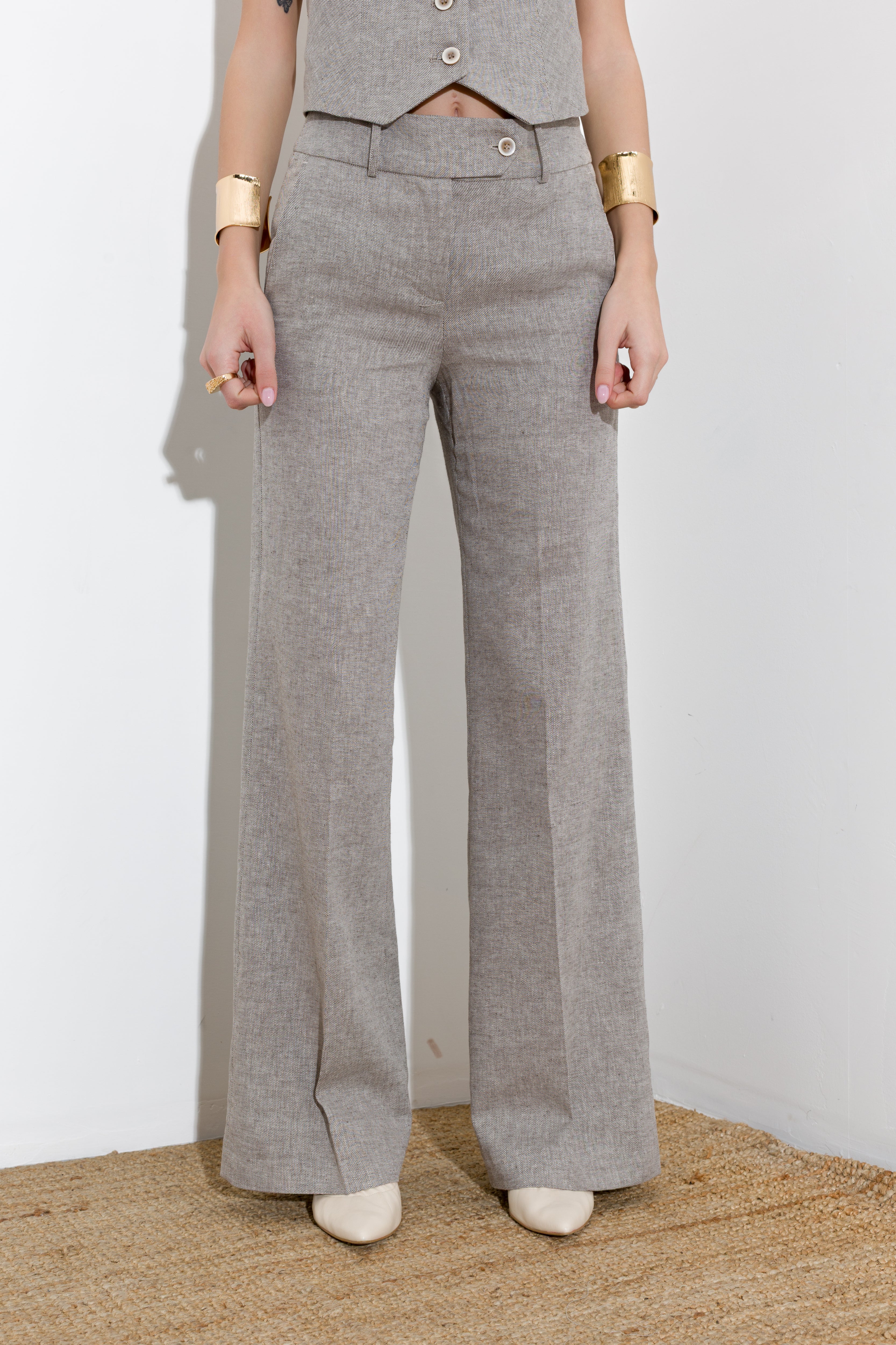 Pantalone in lino cotone