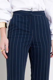 Pantalone flare gessato - Compagnia Italiana