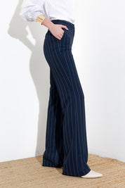 Pantalone flare gessato - Compagnia Italiana