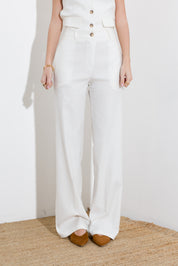 Pantalone in viscosa lino - Compagnia Italiana