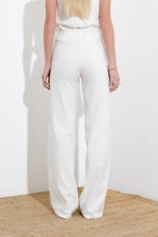 Pantalone in viscosa lino - Compagnia Italiana