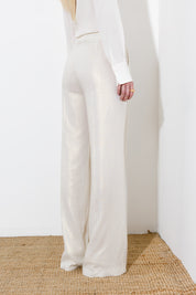 Plaid linen trousers